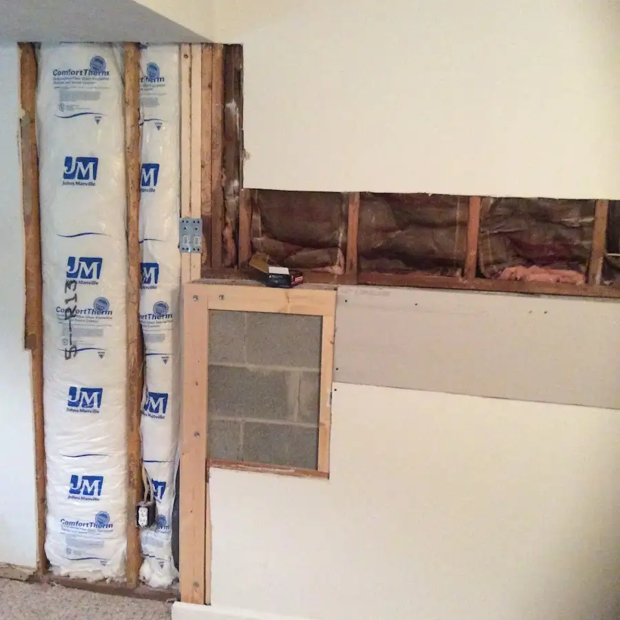 Wall insulation replacement during Contents Cleaning & Restoration in Claremont